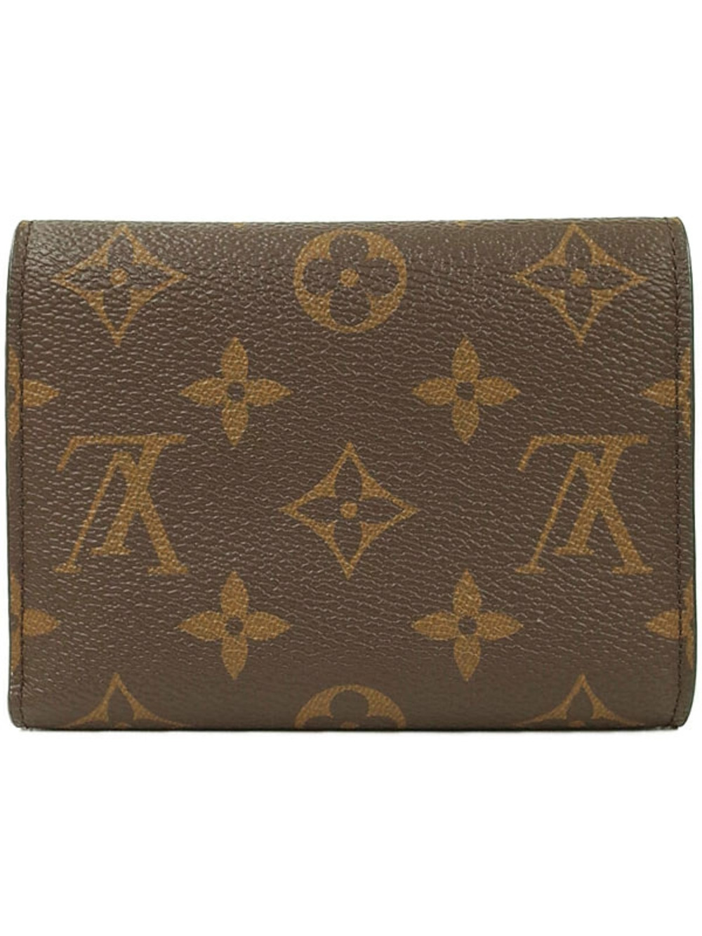Louis Vuitton Victorine Monogram fold Tri Portefeuille Wallet Brown